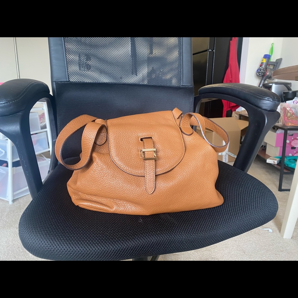 Meli Melo Thela medium tan leather bag